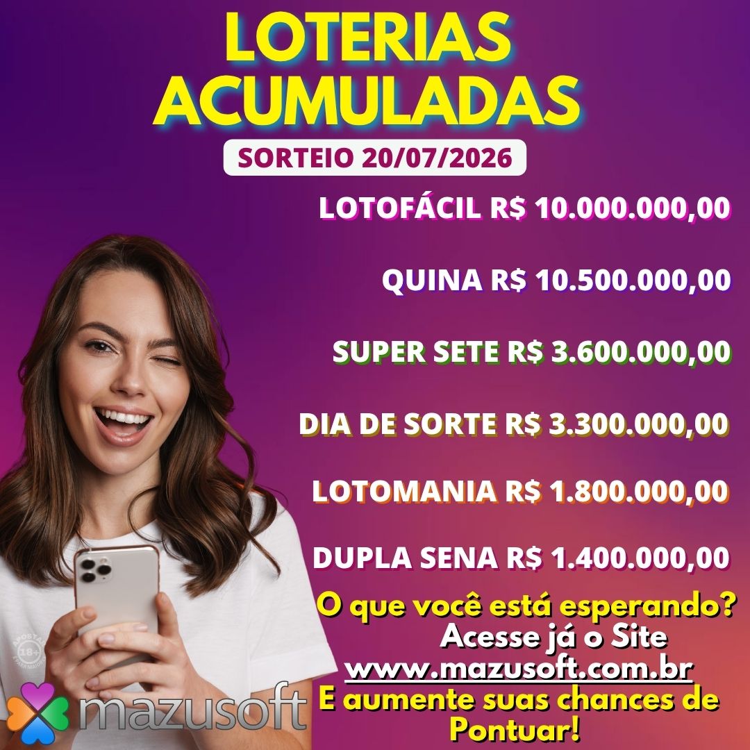 Loterias Acumuladas!